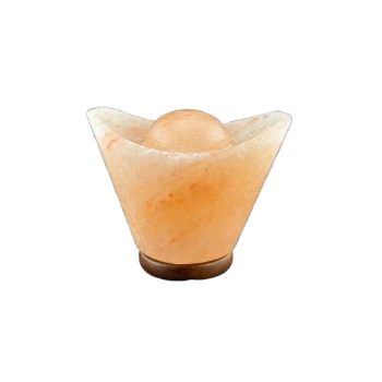 Lampka nocna sól himalajska rzeźbiony Łódź 3 kg na prezent